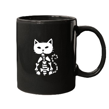 Discover Skeleton Cat Mugs