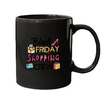 Discover Holiday Shopping Black Friday Shopping Crew Funny Mugs