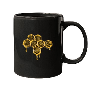 Discover Bee and Honey Nature Lover - Honeycomb Beekeeper Mugs