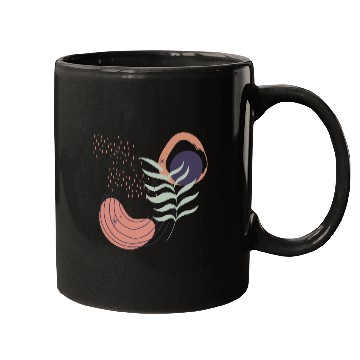 Discover Abstract shapes digital design 12 Mugs