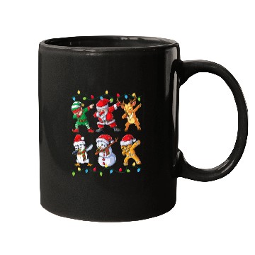Discover Dabbing Santa Elf Friends Christmas Kids Boys Mugs