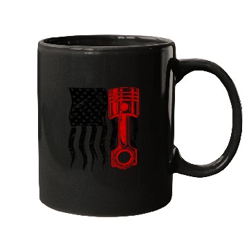 Discover usa mechanic flag Mugs