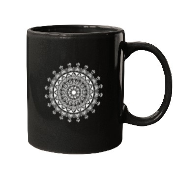 Discover Buddhism yoga mandala with ornaments present Mugs