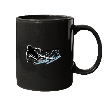 Discover Skiing, Skier and snow Mugs