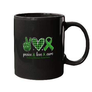 Discover Hand Sign Peace Love Cure Kidney Disease Mugs