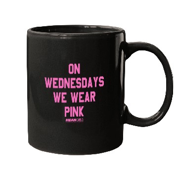 Discover Mean Girls Pink On Wednesday Square Text Mugs