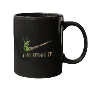 Discover Just Shoot It Deer Hunting Camouflage Mugs