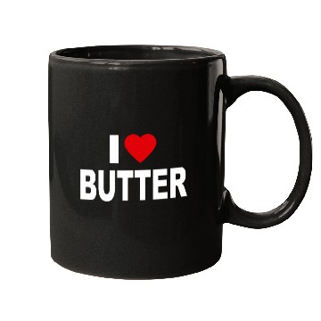 Discover I Love Butter I Heart Butter Dairy Cream Funny Gif Mugs
