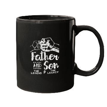 Discover Father Son The Legend The Legacy Matching Mugs