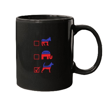Discover Republican Dog Voting Ballot Paper Democrat Mugs