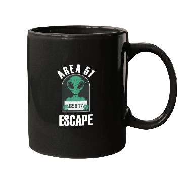 Discover Area 51 Alien Mug Shot Escape Science Fiction Mugs