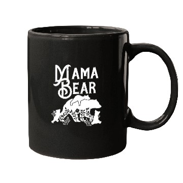 Discover Mama Bear Mom Bear 3 cubs Momma Bear Momlife Mugs