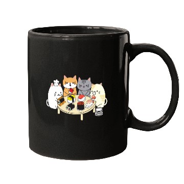 Discover Cat Sushi Mugs