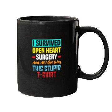 Discover I Survived Bypass Surgery Open Heart Surgery Mugs