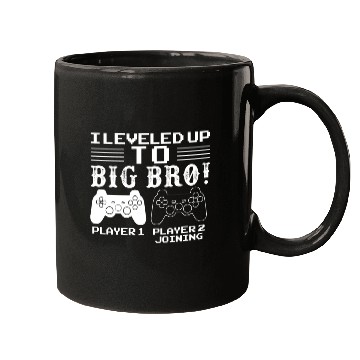 Discover I Level Up To Big Bro Gamer Brother Mugs