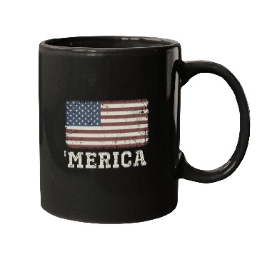 Discover Merica Vintage Usa Flag Mugs