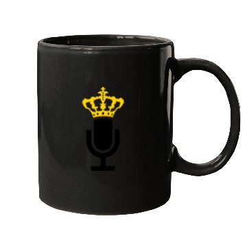 Discover King Microphone Icon Mugs