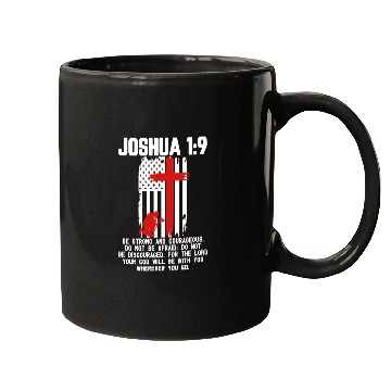 Discover Joshua 1:9 Fire fighter firefighter christian Mugs