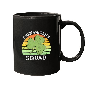 Discover Shenanigans Squad Matching Vintage St Patricks Day Mugs