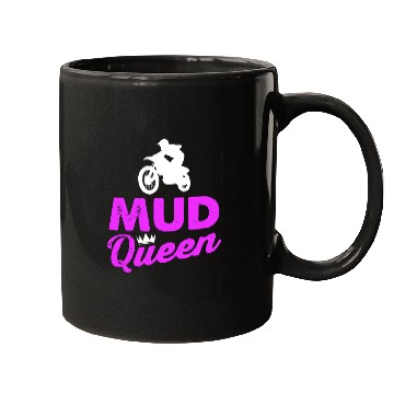 Discover Motocross Girl Mud Queen Offroad Racing Dirt Muddy Mugs
