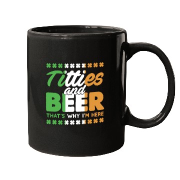 Discover Funny St. Patricks Day Irish Titties And Beer Gift Mugs