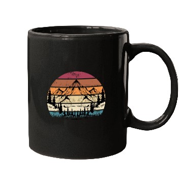 Discover Mountains Mountaineering Hiking Mugs
