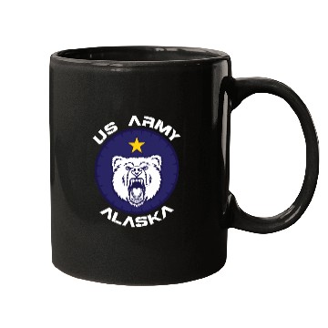 Discover Us Army Alaska Polar Bear Patch Mugs