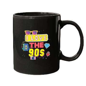 Discover I Love The 90s Vintage 1990s Men Women 90's Mugs