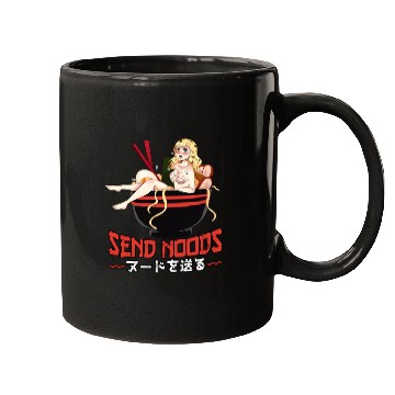 Discover Send Noods Waifu Material Ramen Noodles Gift Mugs