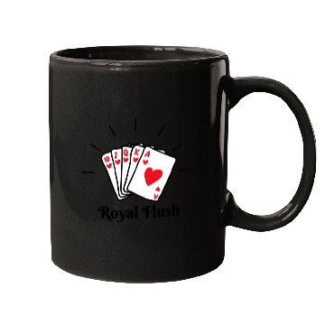 Discover Royal Flush Poker Mugs