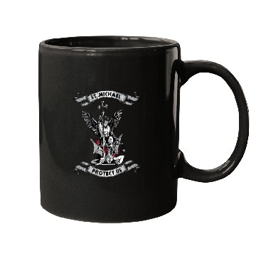 Discover Archangel Saint Michael Protect Us Defend Us Mugs