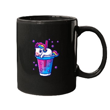 Discover Boba Tea Bubble Tea Cute Kawaii Unicorn Bisexual Mugs