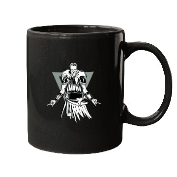 Discover Viking Viking Head Odin Thor Axe Ragnar Fighter Mugs