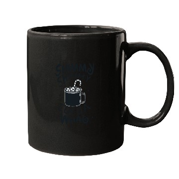 Discover Shimmy Shimmy Hot Cocoa Black Mugs