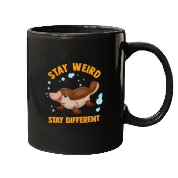 Discover Funny Stay Weird Stay Different Cute Platypus Mugs