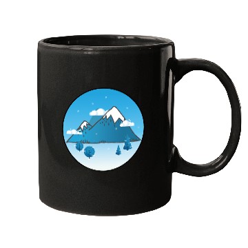 Discover Snowy Blue Aesthetic Mugs
