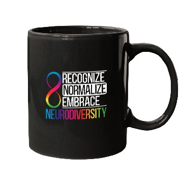 Discover Recognize Normalize Embrace Neurodiversity Autism Mugs