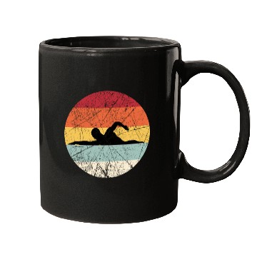 Discover Vintage Swim Crawl Retro Swimming Gift Front Crawl Mugs