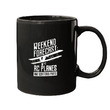 Discover Weekend Forecast: Rc Planes Pilot RC Plane Remote Mugs