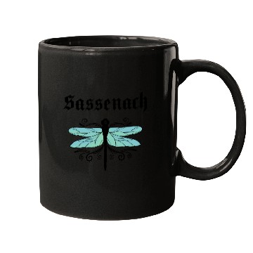 Discover Sassenach Dragonfly Outlander Amber Blue Mugs