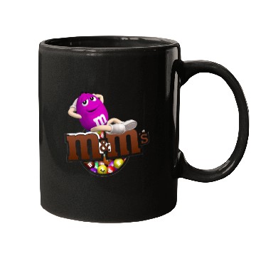 Discover Funny M&m’s man relaxing on her self Mugs
