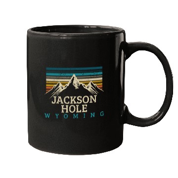 Discover Jackson Hole Wyoming Vintage Mountains Nature Souv Mugs
