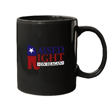 Discover Raised Right On Reagan 80'S Nostalgia Mugs
