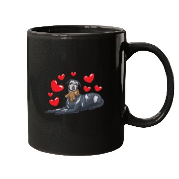 Discover Irish Wolfhound Dog With Stuffed Animal Mugs