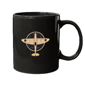 Discover Supermarine Spitfire UK WW2 RAF Mugs