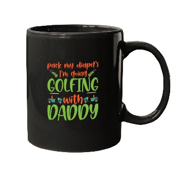 Discover Pack My Diapers Golfing With Daddy Baby Onesie Mugs