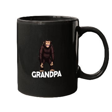 Discover Monkey Grandpa Chimpanzee Mugs