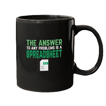 Discover Answer To Any Problems Is A Spreadsheet Excel Mugs