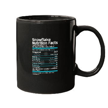 Discover Snowflake Nutrition Facts Mugs