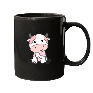 Discover Strawberry Cow Cute Pink Strawberry Cow Kawaii Mugs